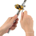 Outdoor Portable Mini Telescopic Pocket Fish Pen, Aluminum Alloy Fishing Rod Pole for Gifting